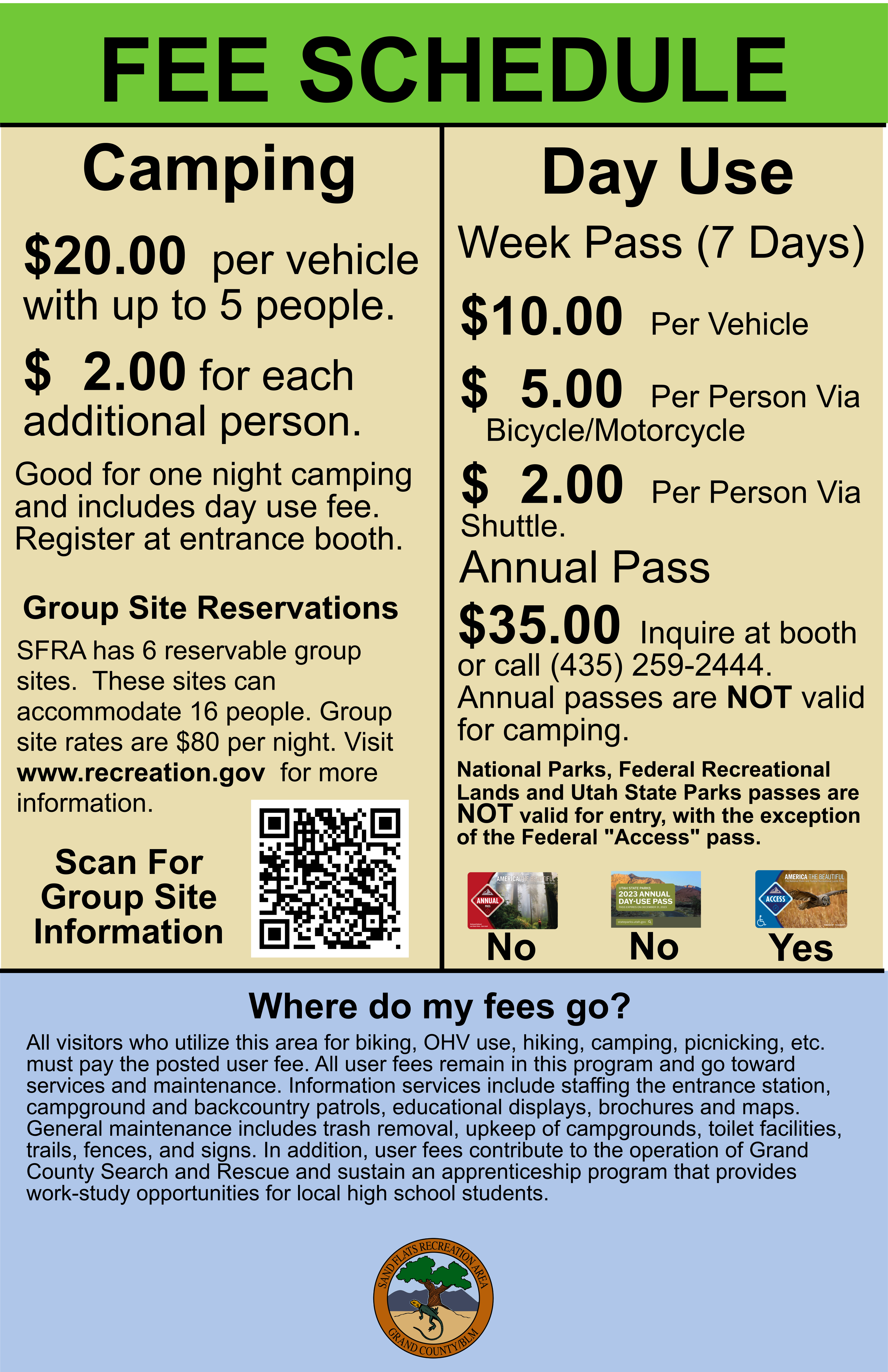 fee schedule for kiosks 2026